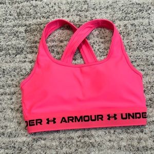 hot pink under armour sports bra! adult xs.
